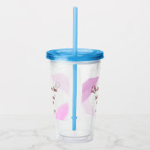 Quinceanera anos 15e verjaardag voeg naam textuur acryl drinkbeker (Rechts)