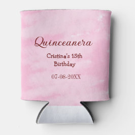 Quinceanera anos 15e verjaardag voeg naam textuur  blikjeskoeler