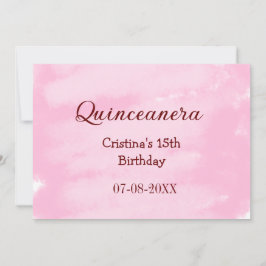 Quinceanera anos 15e verjaardag voeg naam textuur  feestdagenkaart
