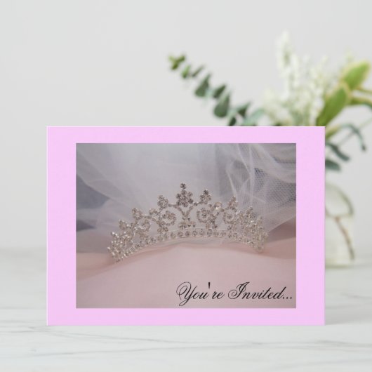 Quinceanera/B-daagse uitnodiging (Staand voorkant)