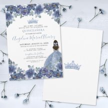 Quinceanera Baby Blauwe Jurk Bloem