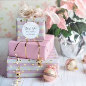 Quinceanera baby blue Silver Glitter Dank u Ronde Sticker