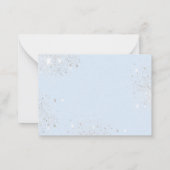 Quinceanera baby blue Silver, met uitzondering van Notitiekaartje (Achterkant)