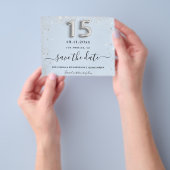 Quinceanera babyblue Silver-budget, behalve de dat Flyer (Hand)