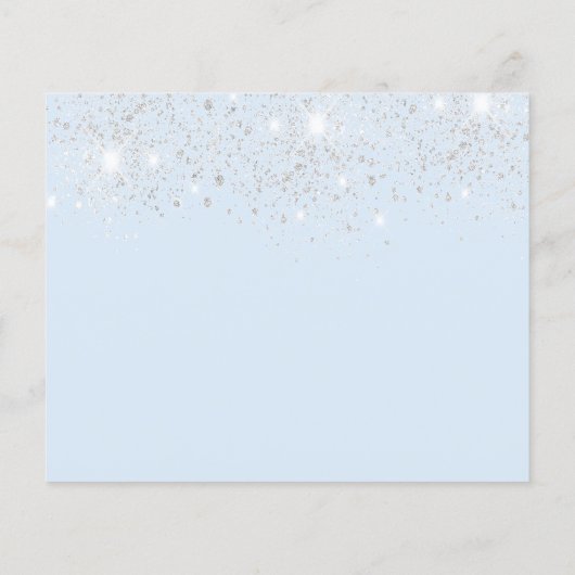 Quinceanera babyblue Silver-budget, behalve de dat Flyer (Achterkant)