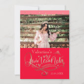 Quinceañera bedankt je kaart sjabloon (Voorkant)