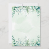 Quinceanera betoverde groenboegjurk kaart (Achterkant)