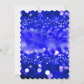 Quinceañera Bewaar de datum Foto Royal Blue Gold Kaart (Achterkant)