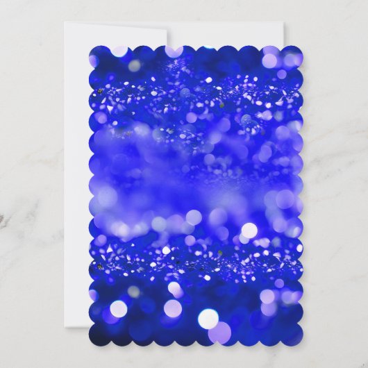 Quinceañera Bewaar de datum Foto Royal Blue Gold Kaart (Achterkant)