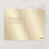 Quinceanera Bewaar de datum Red Briefkaart (Achterkant)