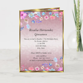 Quinceanera Birthday Party Pink and Flowers