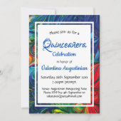 Quinceañera Birthday Retro Aangepast Kaart (Voorkant)