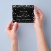 Quinceanera black Silver budget, behalve de datum Flyer (Hand)