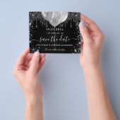 Quinceanera black Silver budget, behalve de datum Flyer (Hand)