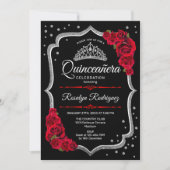 Quinceanera - Black Silver Red Kaart (Voorkant)