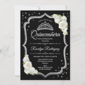 Quinceanera - Black Silver White Kaart (Voorkant)