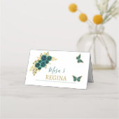 Quinceañera Bloemengroen Plaatskaartje (Voorkant)