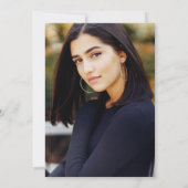 Quinceanera Blue Marble Agate Geode Photo Kaart (Achterkant)