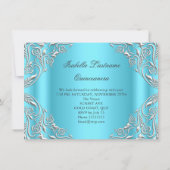 Quinceanera Blue Silver Diamond Tiara 15e partij 2 Kaart (Achterkant)