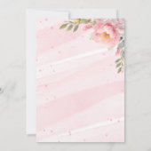 Quinceañera Blush Pink Gold Save The Date (Achterkant)