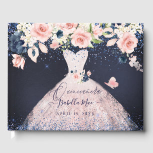 Quinceanera Blush Princess Glitter Gown Confetti G Gastenboek