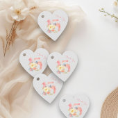 Quinceanera Blush Roze Bloemen Nummer 15 Dank u Bedankjes Labels