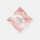 Quinceañera Blush Roze Gouden servetten (Hoek)