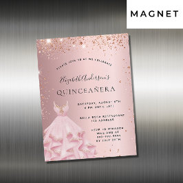 Quinceanera blush roze jurk-magneet