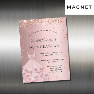 Quinceanera blush roze jurk-magneet