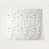 Quinceanera Blush Roze Roos Verjaardag Wandkleed (Voorkant (horizontaal))