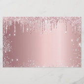 Quinceanera blush roze zilver Bewaar de datumkaart (Achterkant)