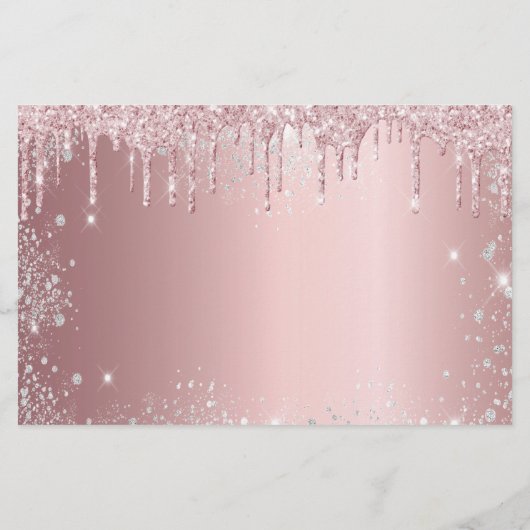 Quinceanera blush roze zilver Bewaar de datumkaart (Achterkant)