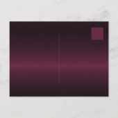 Quinceanera bordeaux roos gouden fonkeljurken uitnodiging briefkaart (Achterkant)