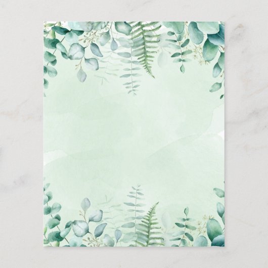 Quinceanera-budget voor boskleding flyer (Achterkant)