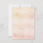 Quinceanera butterfly pampa's kaart (Achterkant)