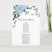 Quinceanera Butterflys Dusty Blue Gown Programma's (Achterkant)