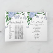 Quinceanera Butterflys Dusty Blue Gown Programma's (Binnen)