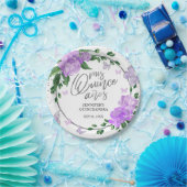 Quinceanera Butterflys Lavendel Gown Papieren Bordje (Feest)