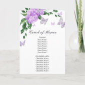 Quinceanera Butterflys Lavendel Gown Programma's (Achterkant)