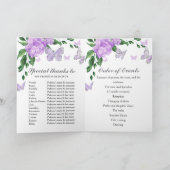 Quinceanera Butterflys Lavendel Gown Programma's (Binnen)