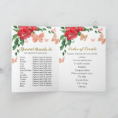 Quinceanera Butterflys Red Gown Programma's (Binnen)