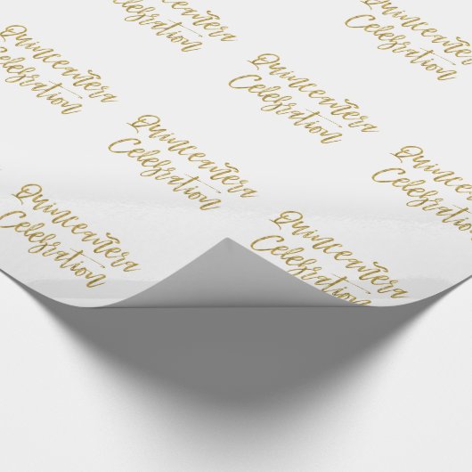 Quinceanera Celebration inpakpapier (Hoek)