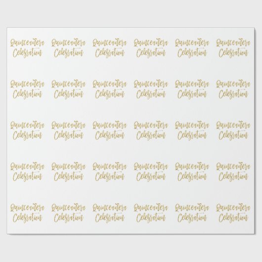 Quinceanera Celebration inpakpapier (Vlak)