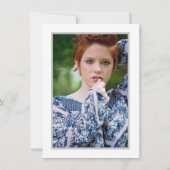 Quinceañera Celebration Roze Floral Kaart (Achterkant)