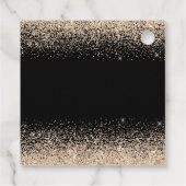 Quinceanera Champagne Witte Jurk Faux Glitter Bedankjes Labels (Achterkant)