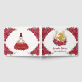 QUINCEAÑERA Charro Red Roses Floral Horse Princess Gastenboek (Volledig)