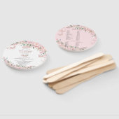 Quinceañera Cherry Blossoms Roos Gold Programma Handwaaier (Niet-gemonteerd)