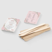 Quinceañera Cherry Blossoms Roos Gold Programma Handwaaier (Niet-gemonteerd)