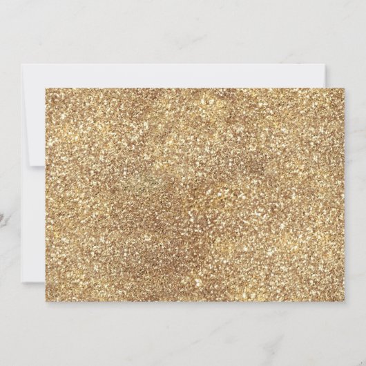 Quinceanera Chic Gouden Jurk Glitter Wit Feest In Kaart (Achterkant)