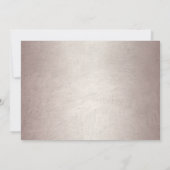 Quinceanera Chic Roos Gouden Glitter Dress Party Kaart (Achterkant)